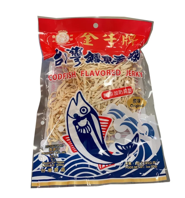 金牛 - 台湾鳕鱼香丝 - 原味 3oz